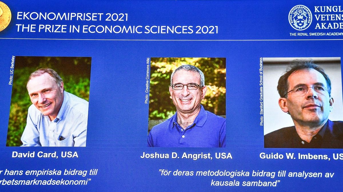 Nobelovu cenu za ekonomii získali Card, Angrist a Imbens za průkopnické experimenty